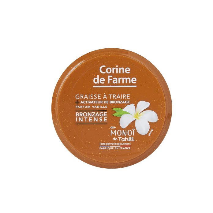 Corinne de Farme Graisse à Traire Parfum Vanille avec Activateur de Bronzage