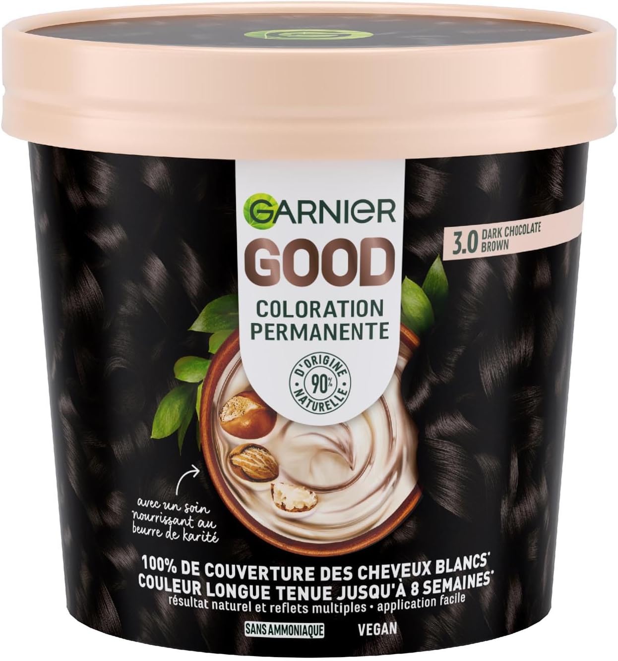 Garnier GOOD Coloration Permanente 3.0 Châtain Foncé Chocolat Noir
