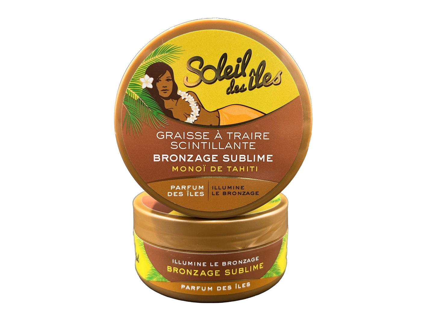 Soleil des îles Graisse à Traire Scintillante Bronzage Sublime Monoï de Tahiti