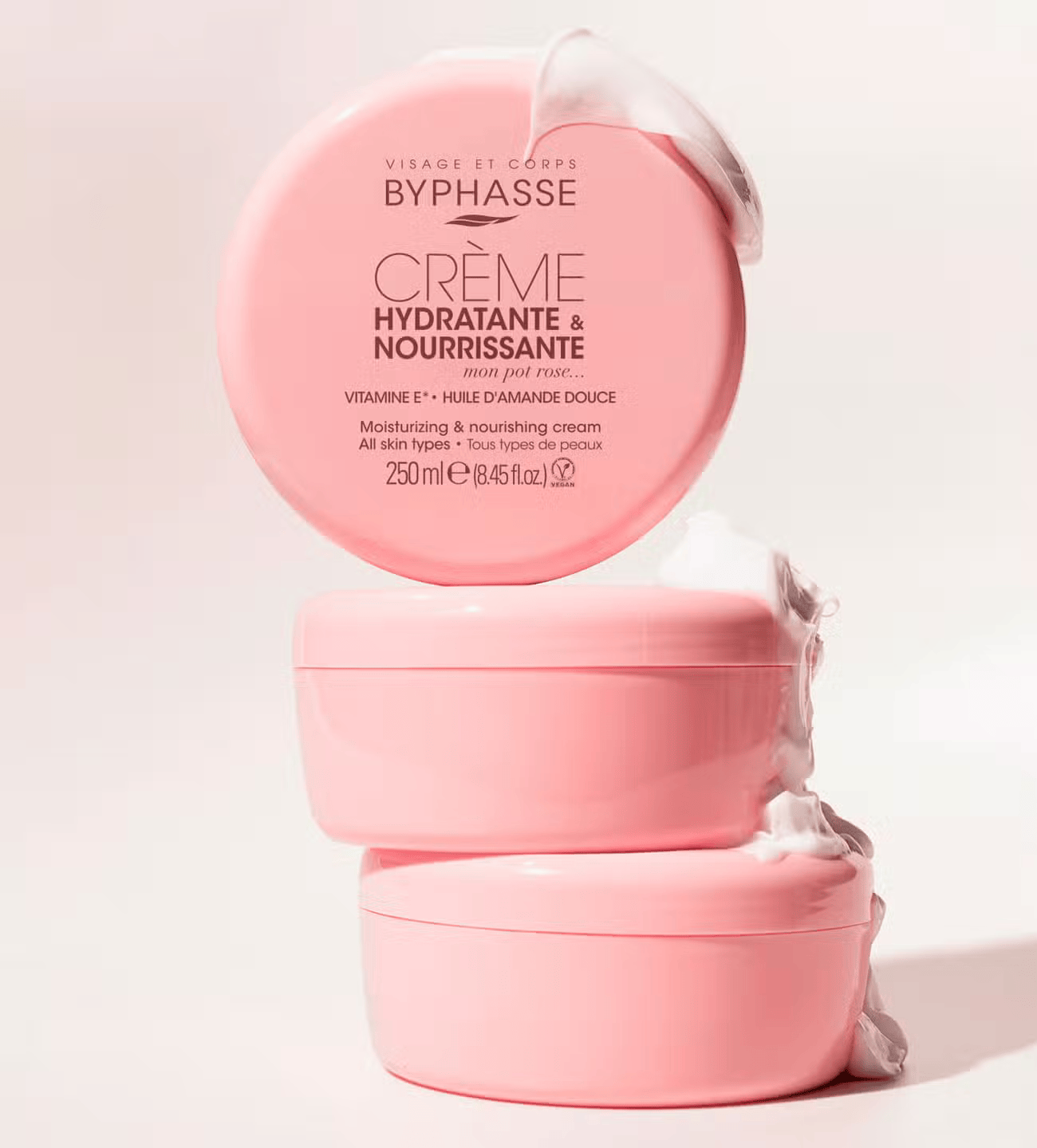 Byphasse Crème Hydratante et Nourrissante pour Visage et Corps
