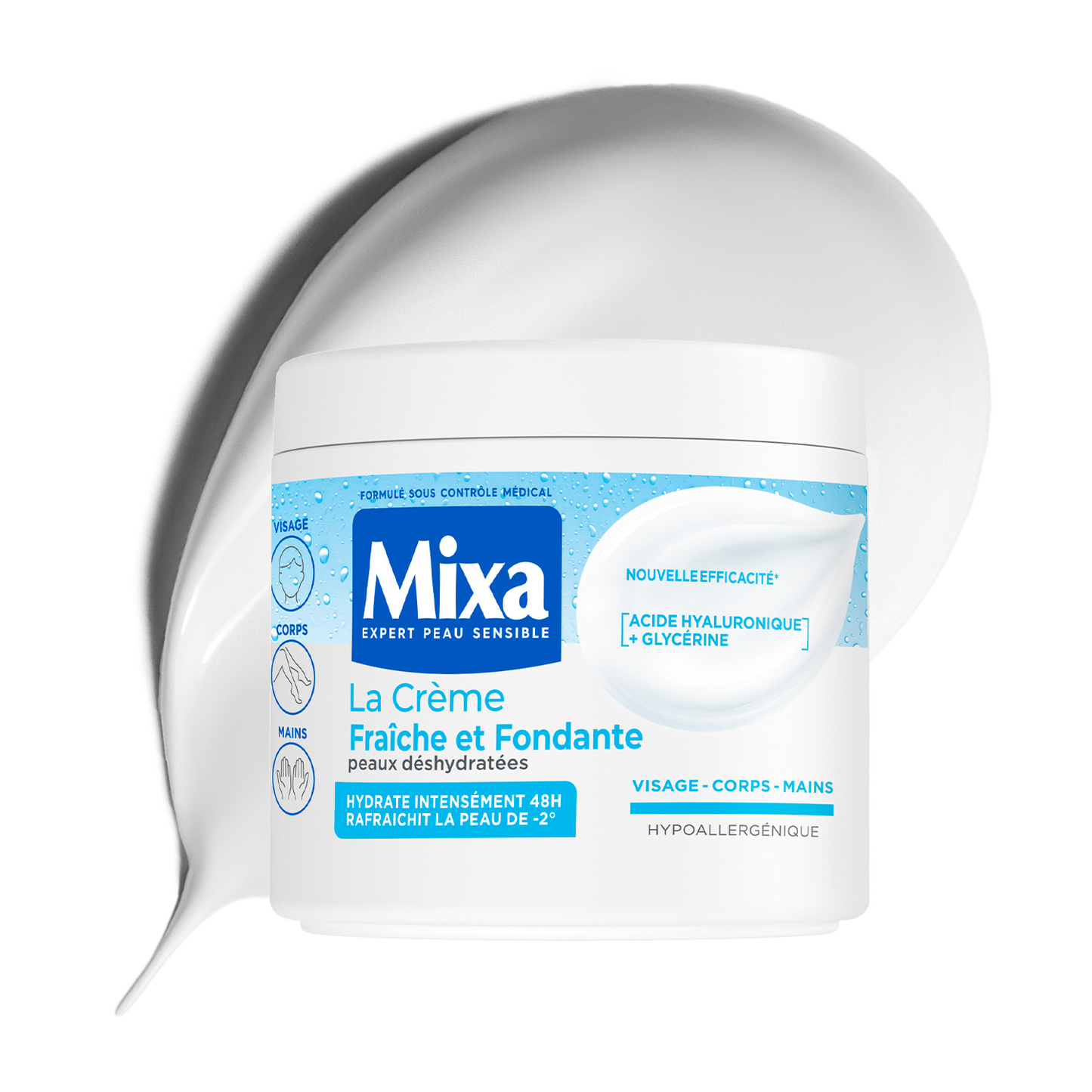 Mixa Crème Fraîche et Fondante pour Peaux Déshydratées