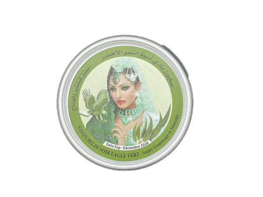 Eagle Vert Savon Noir à l'Huile d'Olive et Extraits d'Eucalyptus