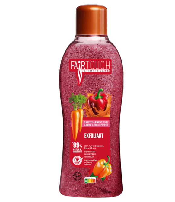 Fairtouch Gel Douche Exfoliant Carotte & Piment Doux