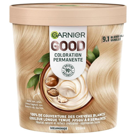 Garnier GOOD Coloration Permanente 9.1 Blond Clair Vanille