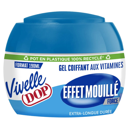 Vivelle Dop Gel Coiffant aux Vitamines Effet Mouillé Force 5