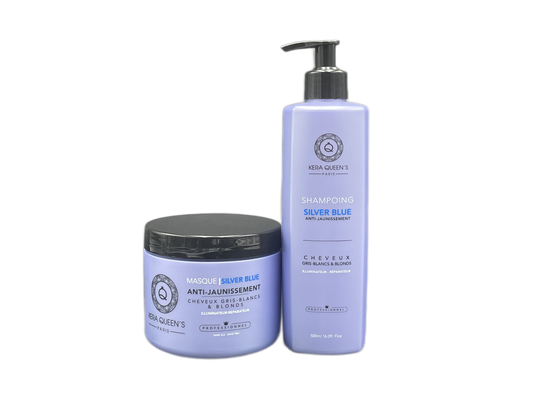 Pack Kera Queen's Silver Blue Anti-Yellowing