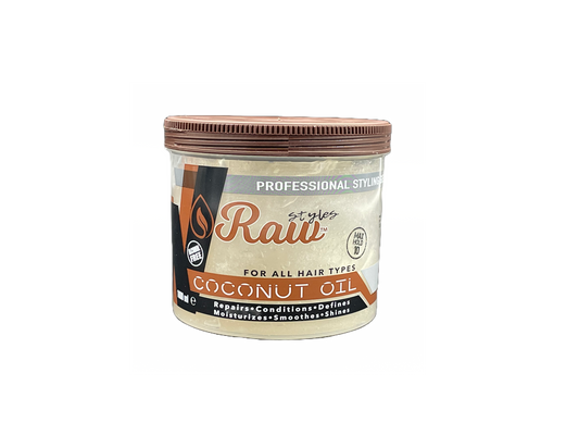 Raw Gel Capillaire Huile de Noix de Coco