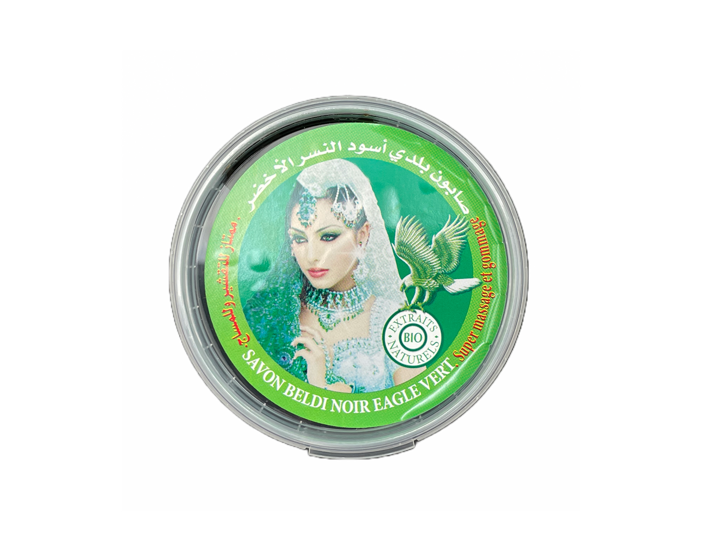 Eagle Vert Black Soap with Olive Oil and Jasmine Extracts