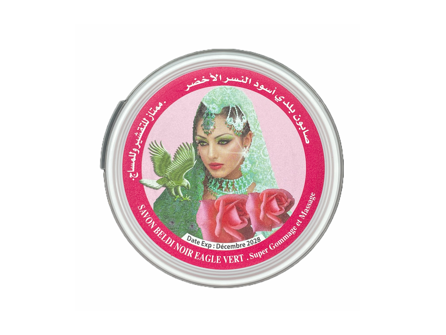 Eagle Vert Savon Noir à l'Huile d'Olive et Huile de Rose